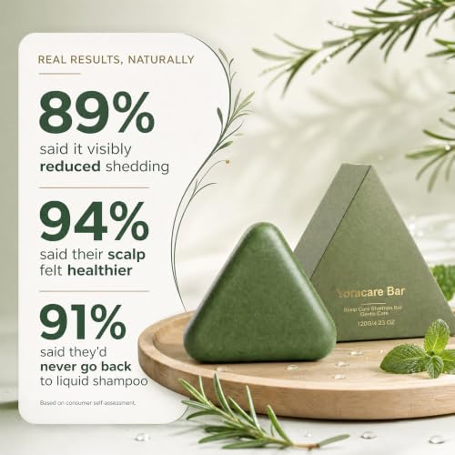 YoracareBar Korean Scalp Shampoo Bar for Oil Control and Hair Volume