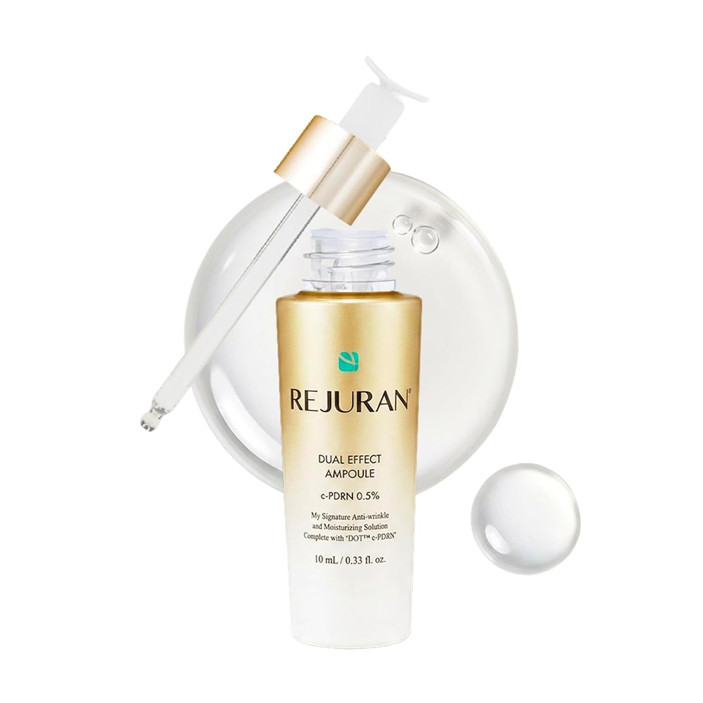 Rejuran® Dual Effect Ampoule - Korean Face Serum for Hydration, Firming & Radiance | 10mL Travel Size