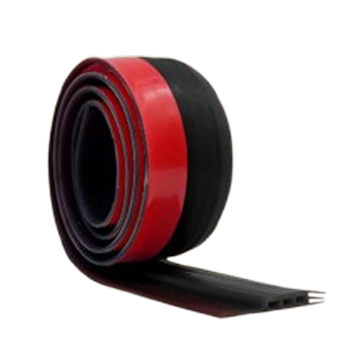 Door Draft Stopper Under Sweep for Exterior & Interior Doors Weather Stripping Seal Garage Window Blocker Noise Cold Air Insulation Draft Guard, 2" W x 39" L (Black)