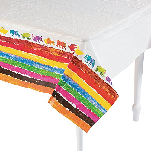 Eric Carle Brown Bear Plastic Tablecloth - 108 x 54 Inch