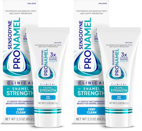 Sensodyne Pronamel Clinical Enamel Strength Deep Clean Toothpaste, 2.3 oz (2 Pack)