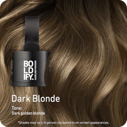 Boldify Dark Blonde Hairline Powder - Instant Root Touch Up