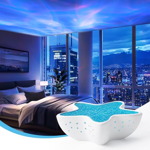 AmmToo Northern Lights Projector - Starfish Ocean Wave Night Light