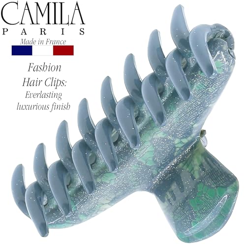 Camila Paris Blue Mini Claw Clips for Women - 2.5 Inch Strong Hold