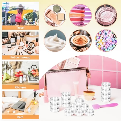 200PCS 5g Clear Plastic Jars with Lids for Travel & Samples