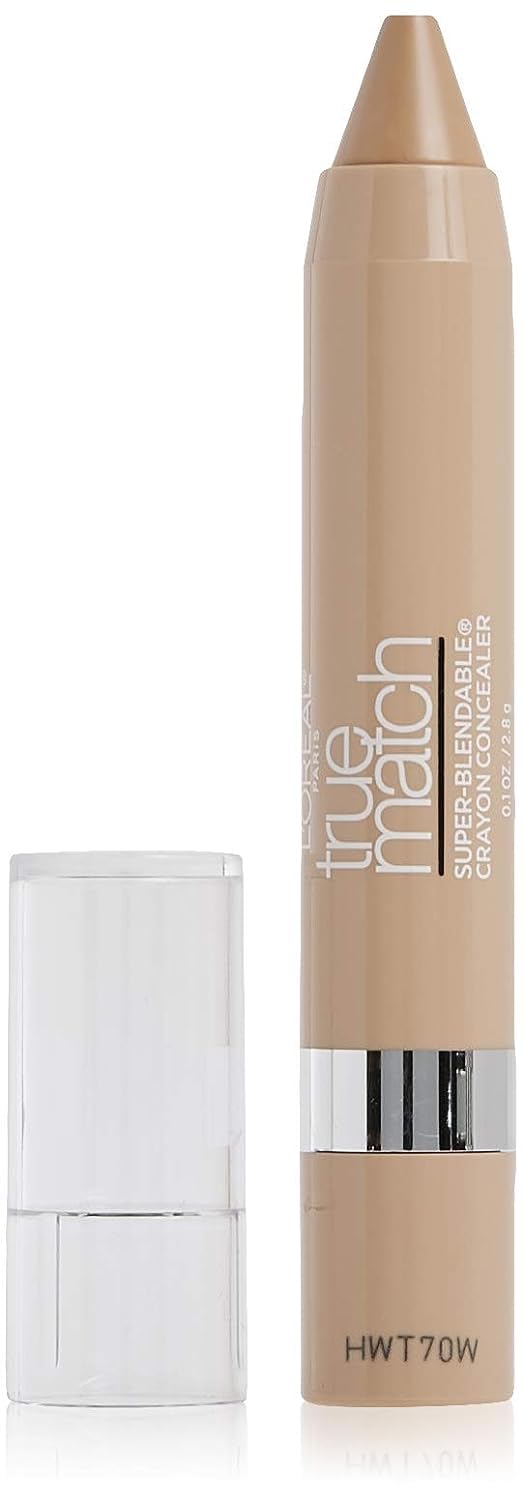L'Oreal Paris True Match Crayon Concealer - Super-Blendable, Light/Medium Neutral | 0.10 oz (Pack of 2)
