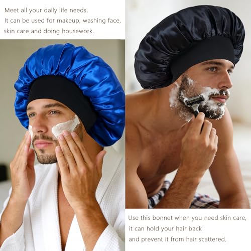 Choshion Satin Bonnet Set F for Men & Women, Reversible Sleep Hair Cover
