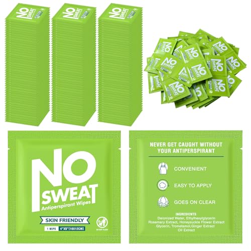 Timgle Bright 150 Pack Deodorant Body Wipes Individually Wrapped for Men & Women