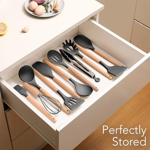 11-Piece Silicone Kitchen Utensil Set - Heat Resistant & BPA-Free