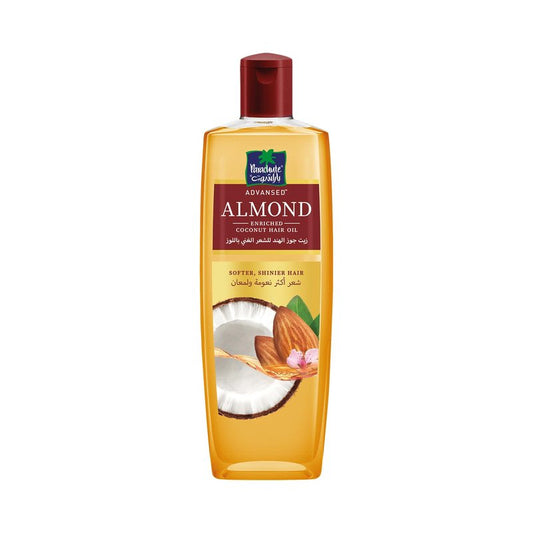 Parachute Advansed Almond Hair Oil with Coconut|For Soft & Silky Hair| Boosts Shine & Softness| No Parabens & Silicones| All Hair Types| 6.7 fl.oz