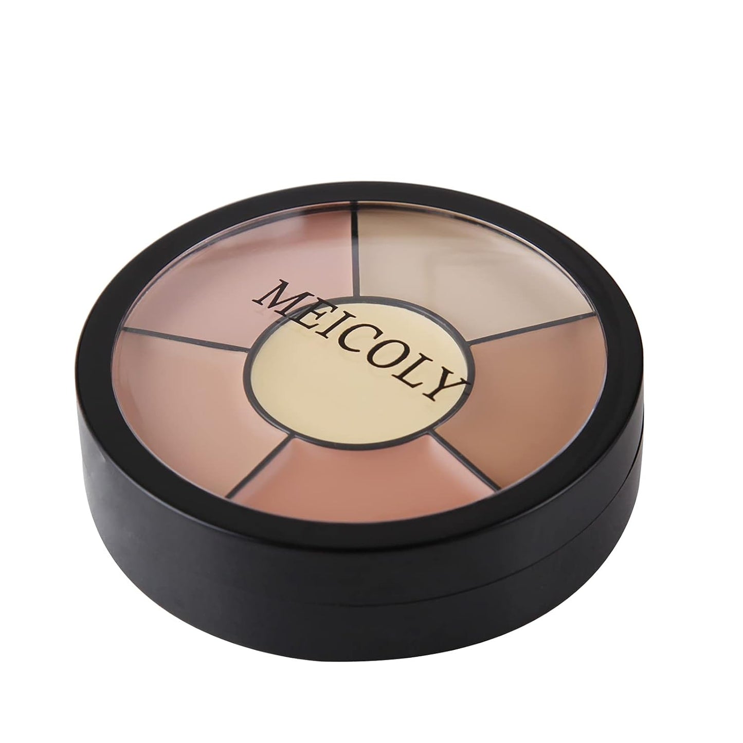 High Coverage Concealer Palette - 6 Shades Tattoo & Bruise Makeup | Includes 8 White Sponges