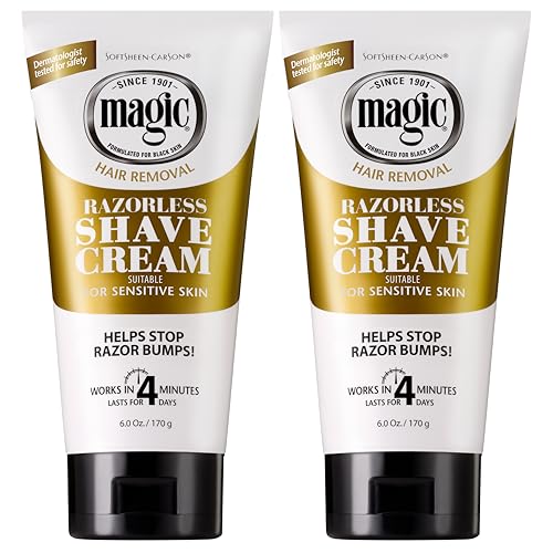 SoftSheen Magic Razorless Shaving Cream for Coarse Hair - 2 Count