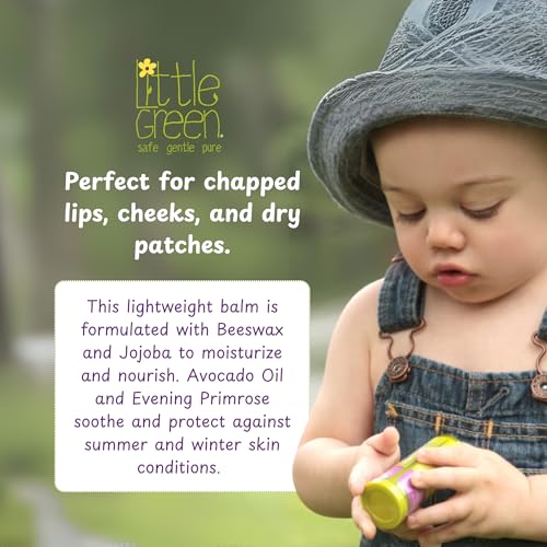 Little Green Soothing Balm for Baby & Kids - Moisturizing Relief for Chapped Lips & Dry Skin