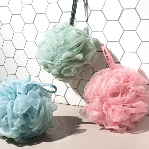 EcoTools Green 1 Pack Dry Body Brush & Delicate EcoPouf Exfoliating Loofah Set