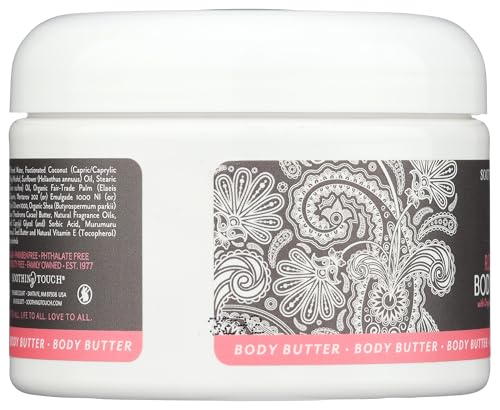 Soothing Touch Rose Petal Body Butter 13 oz - Nourishing Moisturizer for Dry Skin