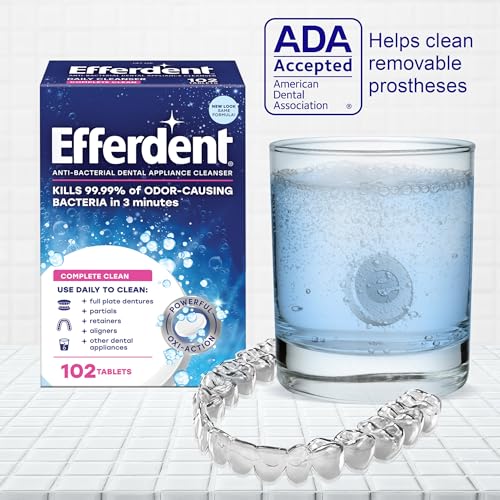 Efferdent Complete Clean Denture Cleaner Tablets 102 Count