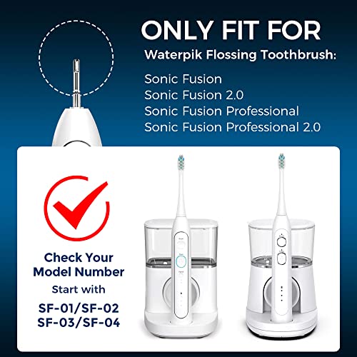 5-Pack Toothbrush Replacement Heads for WaterPik Sonic Fusion