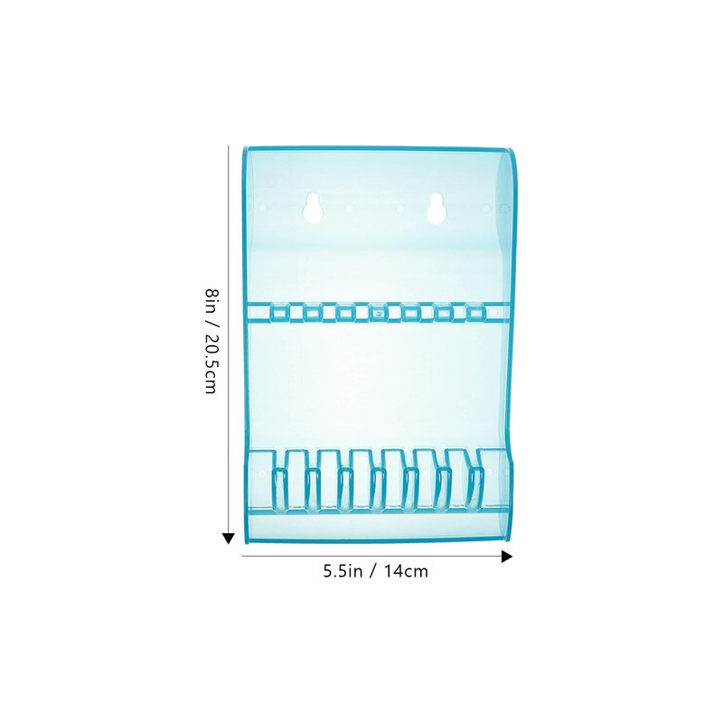 TOVINANNA Scissor Holder for Hairdressers 8.07x5.51x1.96In Clear Acrylic – Transparent Quick-Access Storage Wear-Resistant – for Salon Barber Station Home Hotel for Hairstylists Barbers Groomers