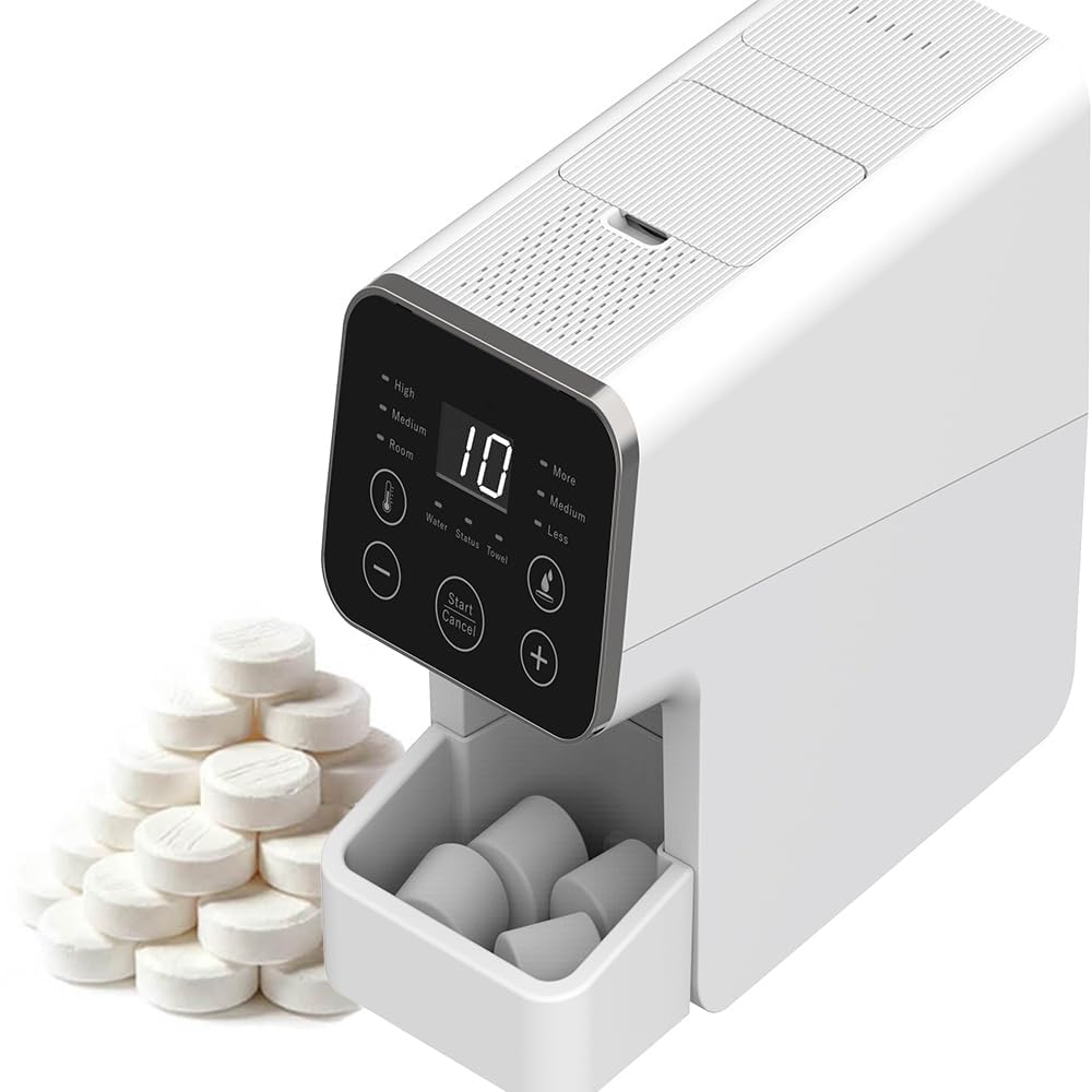 Hot Towel Dispenser - Fast Heating Towel Warmer for Spa & Home Salon | Includes 50 Disposable Towels