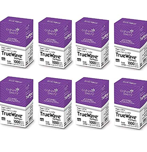 Graham Truewave Jumbo Perm End Papers - 1000 Pack, 4" x 2.5"