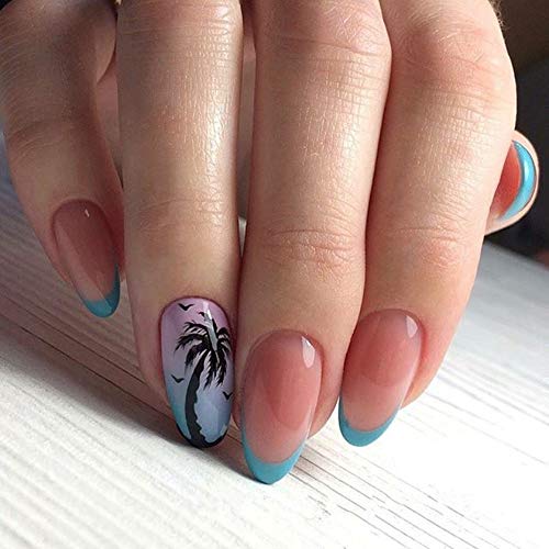 Palm Tree Nail Stickers - 2 Sheets Tropical Nail Art Decals