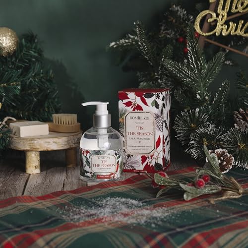 ROMIIE ZOI Holiday Floral Liquid Hand Soap 'Tis The Season 8.7oz Gift Box
