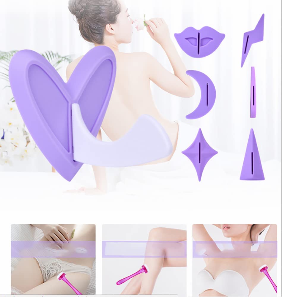 Bikini Template Pubic Hair Trimmer Pubic Hair Razor Set Bikini Trimmer Shaver Private Shape Intimate Area Shaving Knife