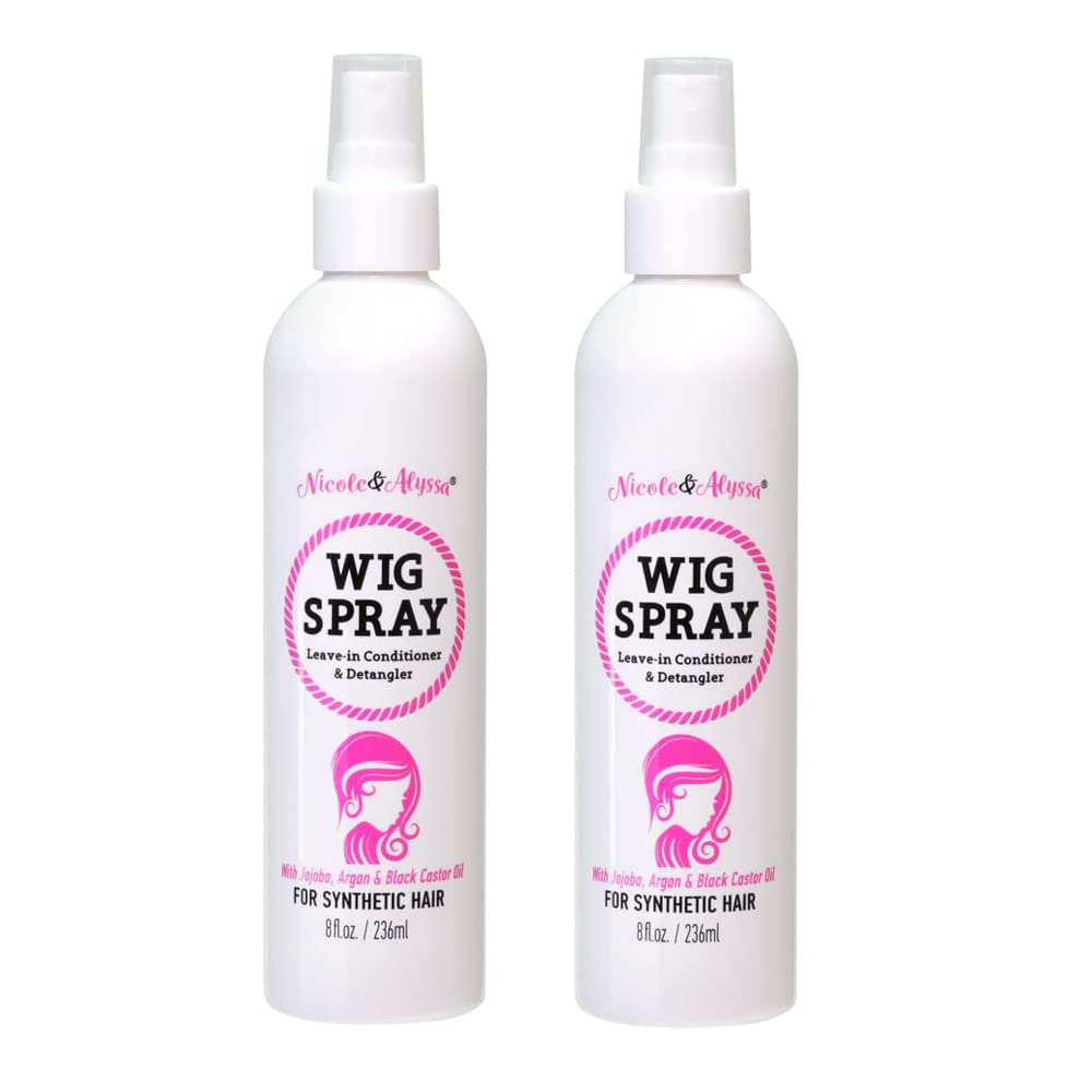 Wig Spray for Synthetic Hair - Leave-In Conditioner & Detangler | Travel Size (Pack of 1)