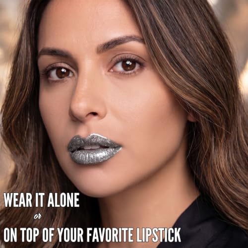 Mynena ISteel Silver Gray Shimmer Lip Gloss Hydrating & Non-Sticky