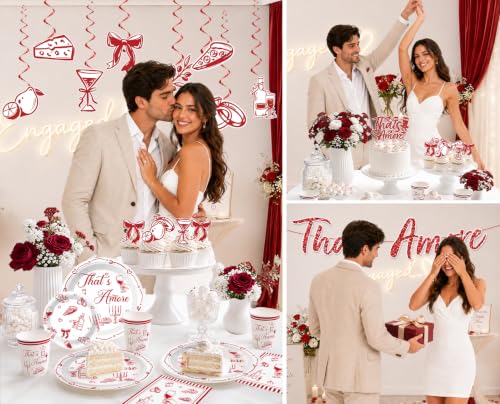That's Amore Italian Party Kit for 25 Guests | Complete Decorations Set