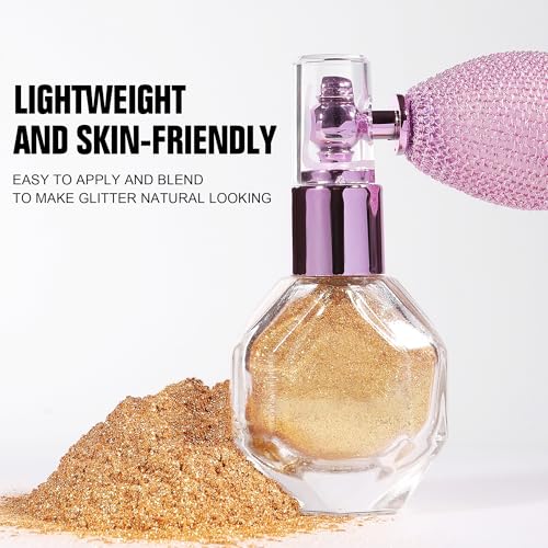 Shimmering Highlighter Spray for Face, Body & Hair - Long-Lasting Glitter