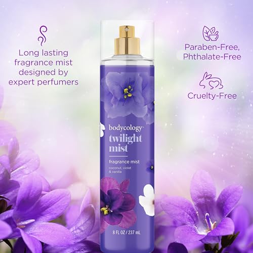 Bodycology Twilight Mist Fragrance Mist - Long-Lasting Floral Scent, 8 fl oz