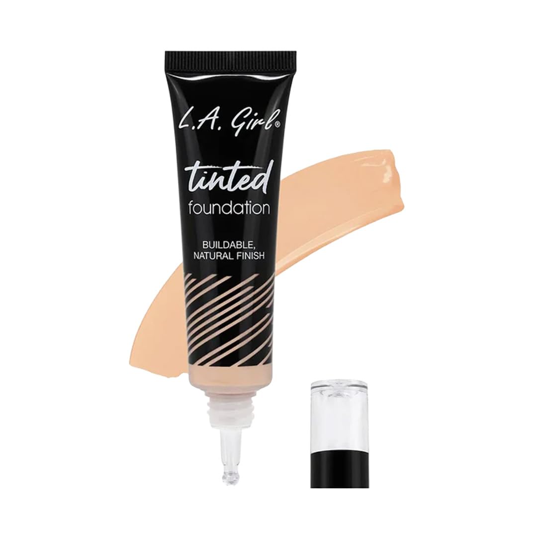 L.A. Girl Tinted Foundation - Medium Beige | Flawless Coverage & Lightweight Formula