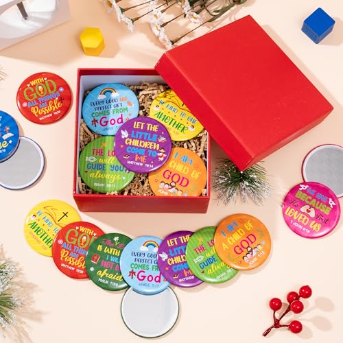 Cute Bible Compact Mirror Bulk - 36Pcs Inspirational Mini Mirrors