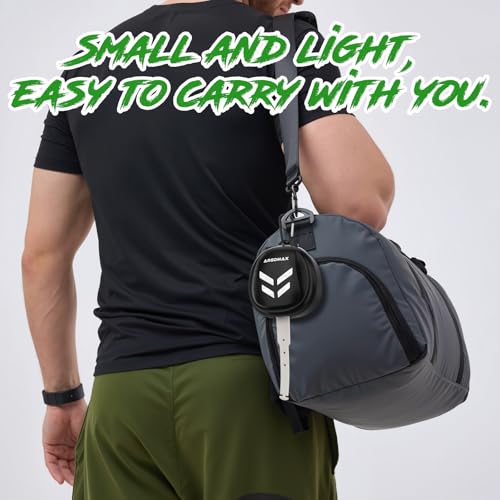 ARGOMAX Ventilated Mouth Guard Case with Carabiner Clip - Black & White