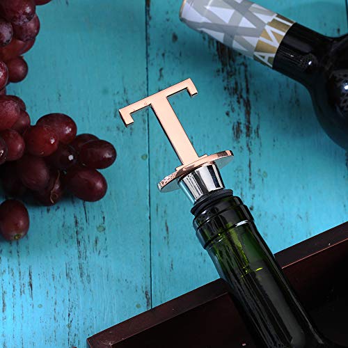 Personalized Rose Gold Wine Bottle Stopper - Funny Prosecco Gift