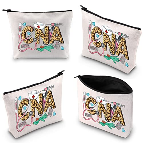 WZMPA CNA Certified Nursing Assistant Makeup Bag for Graduates - Zipper Pouch for CNA Students