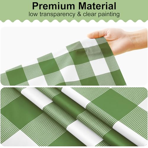 Buffalo Check Disposable Tablecloths - 4 Pack, 54x54