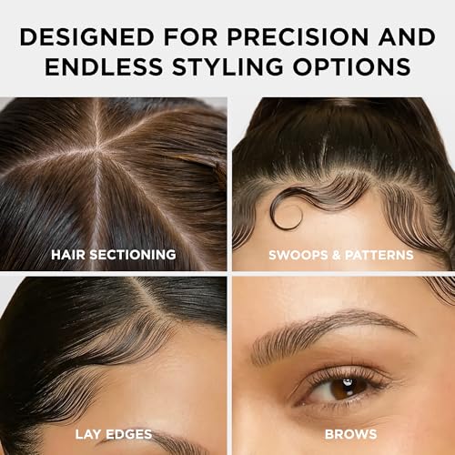 Style Factor Mini Hammer Brush for Edges & Baby Hair – Travel Size
