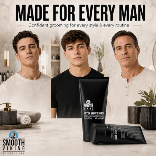 Men's After Shave Balm with Aloe & Shea Butter - Soothes & Hydrates 4oz