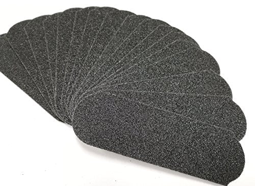 QAQ 80 Grit Stainless Steel Pedicure File Refill Pads - 60 Count, Waterproof & Durable
