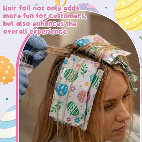 Easter Eggs Hair Foils for Highlighting - 500 Pop-Up Sheets