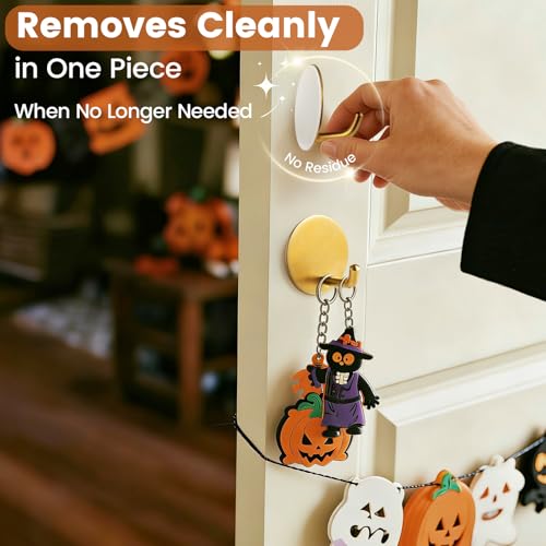 OUTXE Heavy Duty Wreath Hanger | 2-Pack Adhesive Hooks for All Seasons