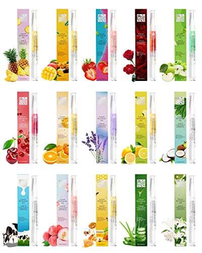 Fokostar Nail & Cuticle Oil Pens Kit - 15 Natural Scents