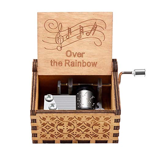 Muzero Over The Rainbow Hand Crank Music Box - Romantic Gift