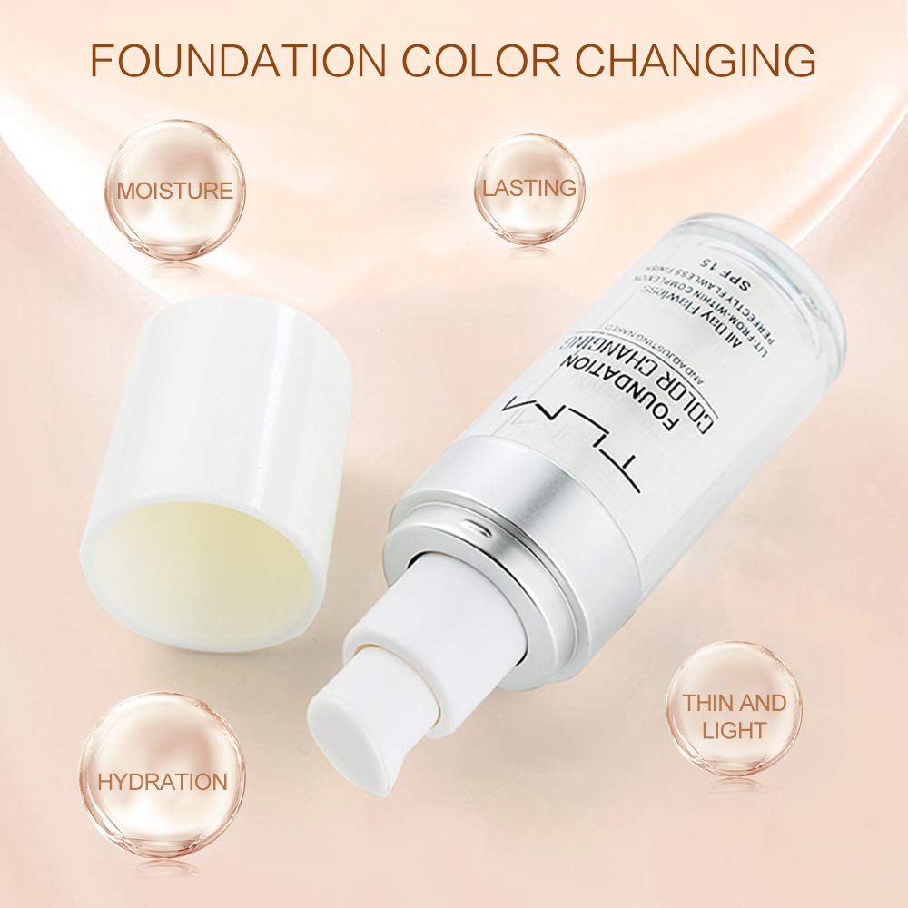 TLM Colour Changing Foundation - Lightweight, Flawless Coverage, Hydrating BB Cream | Adapts to Skin Tone, Hides Wrinkles