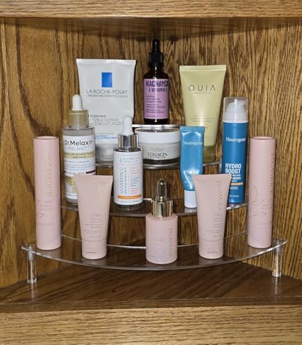 Gonice 4-Tier Acrylic Display Riser for Mini Figurines & Dolls
