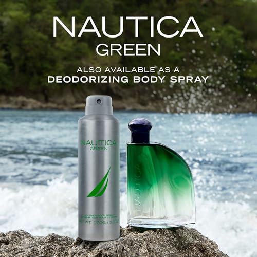 Nautica Color Green Eau de Toilette for Men, 1.6oz - Woody Fragrance