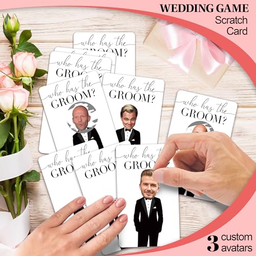 Minimalist Who Has The Groom Scratch Off Game Cards for 41 Guests