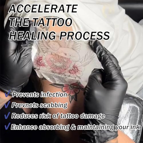 Tattoo Aftercare Bandage 6'' x 26 ft - Waterproof Healing Wrap with Sliding Knife